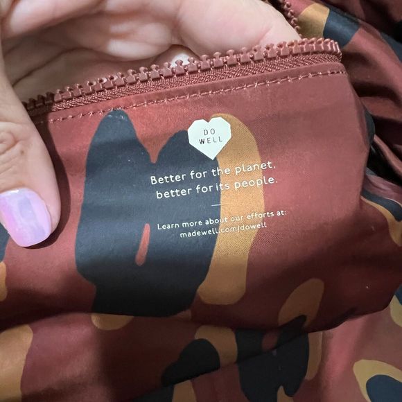 Madewell The (Re)sourced Tote Bag in Painted Leopard Brown Black Nylon Large - Picture 2 of 13